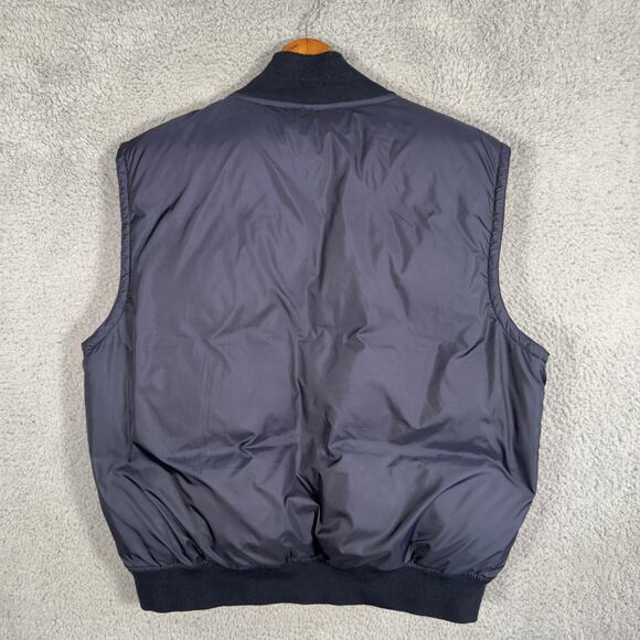 VTG Polo Ralph Lauren Puffer Vest Mens 2XL XXL Navy Blue Down - Picture 9 of 9